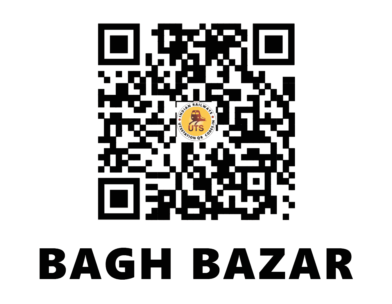 UTS QR Code for BAGH BAZAR - BBR (ER - WEST BENGAL)